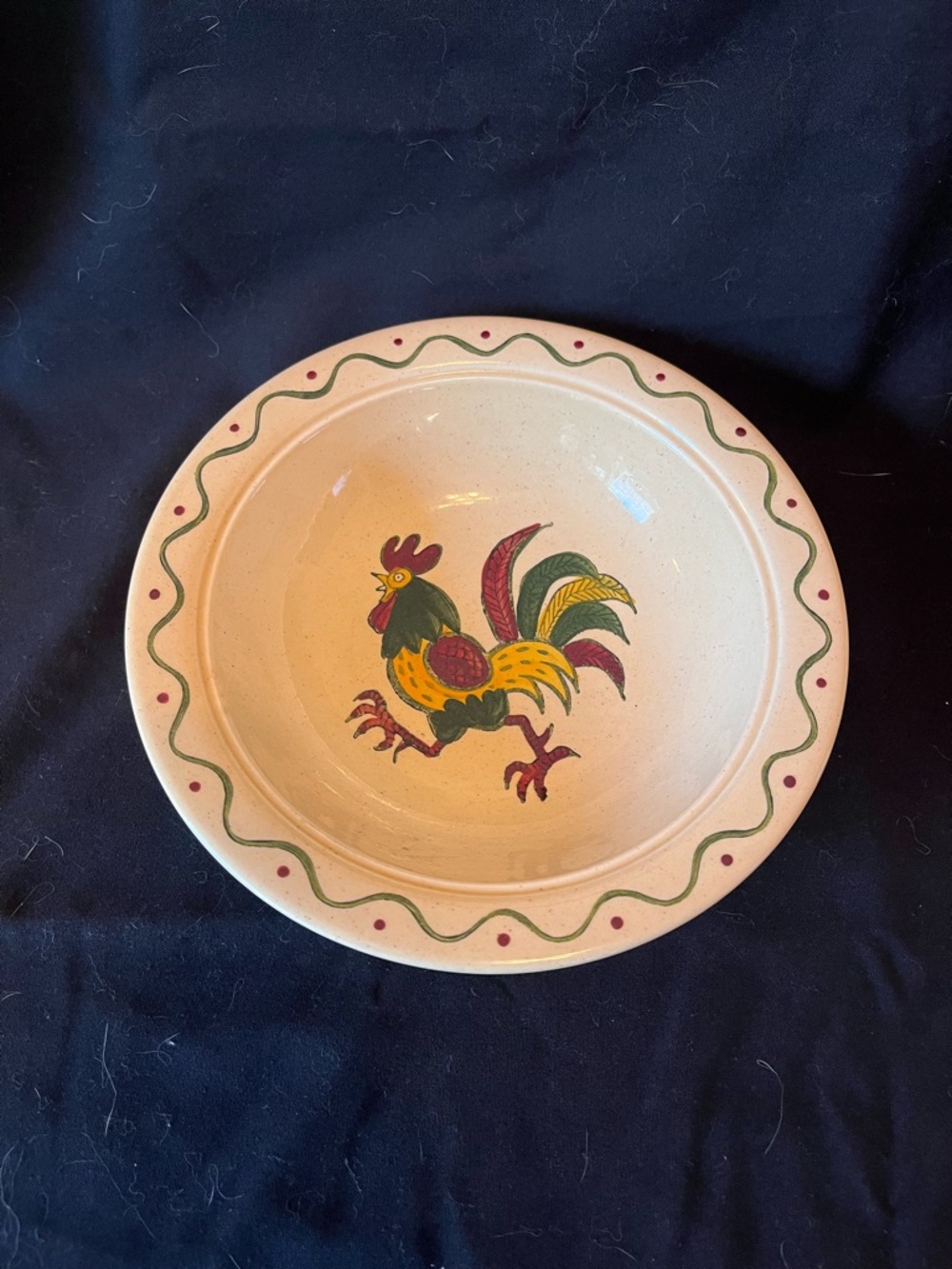 California Poppy Trail 10 inch Vegetable Bowl